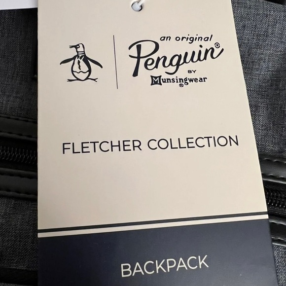 Penguin FLETCHER COLLECTION Grey CROSSH Laptop Backpack NWT - Picture 3 of 12